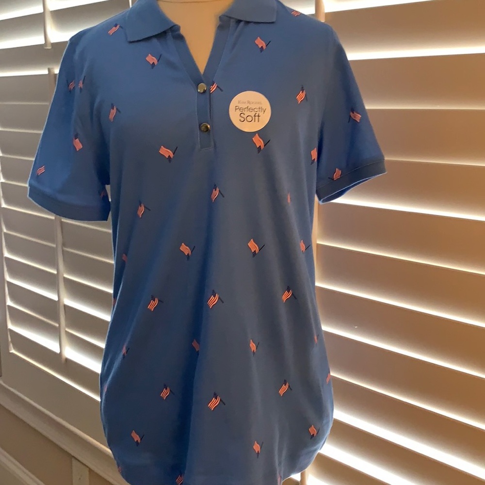 Flag polo women’s medium
